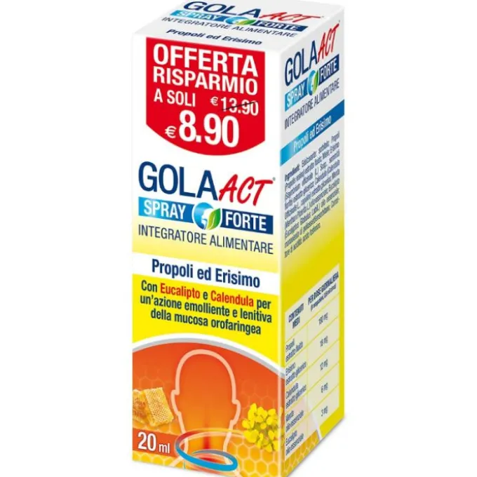 Gola Act Spray Forte Integratore Benessere Gola E Voce 20 Ml Disinfettanti Bocca E Gola Spray