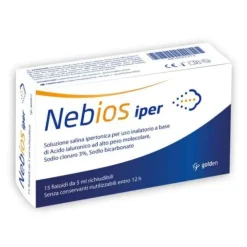 Golden Pharma Nebios Iper 15 Fialoidi Richiudibili Da 5 Ml Raffreddore
