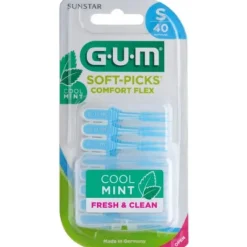 Gum Soft Pick Comfort Flex Cool Mint Small Scovolini 40 Pezzi