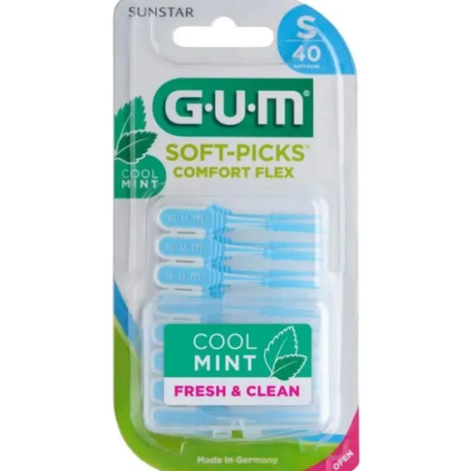 Gum Soft Pick Comfort Flex Cool Mint Small Scovolini 40 Pezzi