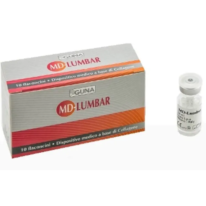 Guna Md-Lumbar Con Collagene 10 Flaconcini Dolori Articolari - Iniettabili