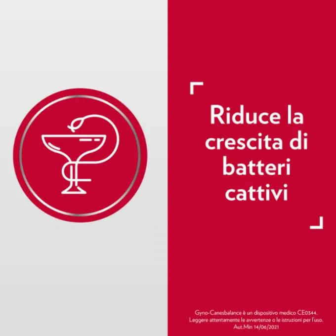 Gyno-Canesbalance Gel Vaginale Contro Vaginosi Batterica E Infezioni Vaginali 7 Flaconcini Applicatori Monouso
