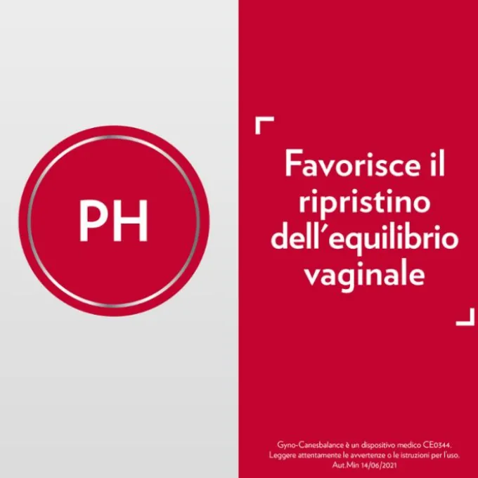Gyno-Canesbalance Gel Vaginale Contro Vaginosi Batterica E Infezioni Vaginali 7 Flaconcini Applicatori Monouso