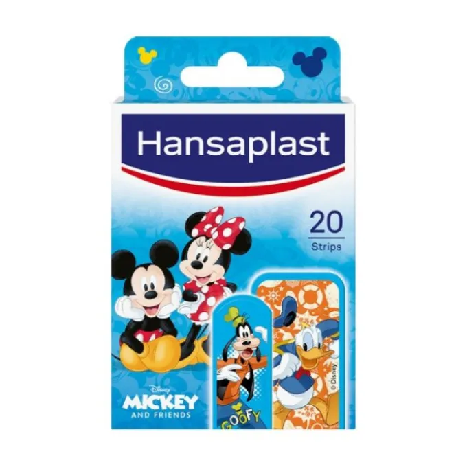 Hansaplast Cerotti Mickey & Friends Cerotti Per Bambini 20 Pezzi Kit Per Tutta La Famiglia