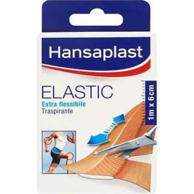 Hansaplast Elastic Cerotto In Striscia Pretagliato Elastico 10 Pezzi Cerotti In Strisce Classici