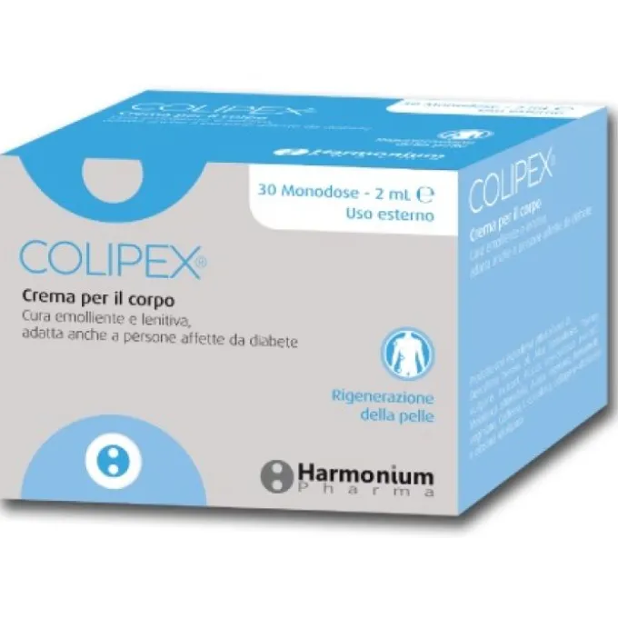 Harmonium Colipex Crema Corpo Emolliente Lenitiva 30 Bustine Idratazione Pelle Normale