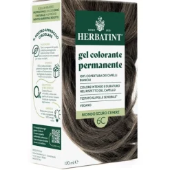 HERBATINT GEL COLORANTE PERMANENTE 6C BIONDO SCURO CENERE 170 ML TINTURA PERMANENTE SENZA AMMONIACA