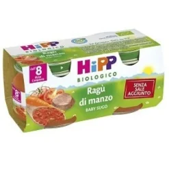 Hipp Biologico Baby Sugo Ragù Di Manzo 2X80 G Pasti Pronti