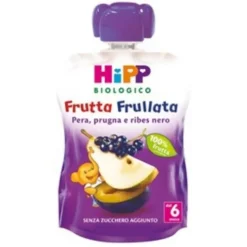 Hipp Biologico Frutta Frullata Pera Prugra E Ribes Nero 90 G Merende E Snack