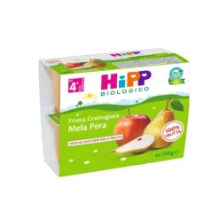 Hipp Biologico Merenda Di Frutta Mela E Pera Grattugiata 4X100G