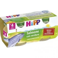 Hipp Biologico Omogeneizzato Salmone 2 X 80 G Pesce