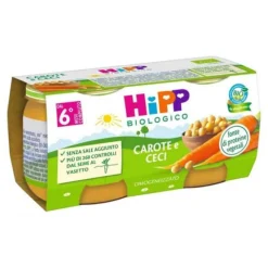 Hipp Bio Omogeneizzato Carote E Ceci 2X80G Verdure