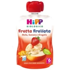 Hipp Italia Hipp Bio Hipp Bio Frutta Frullata Mela Banana Fragola 90 G Merende E Snack