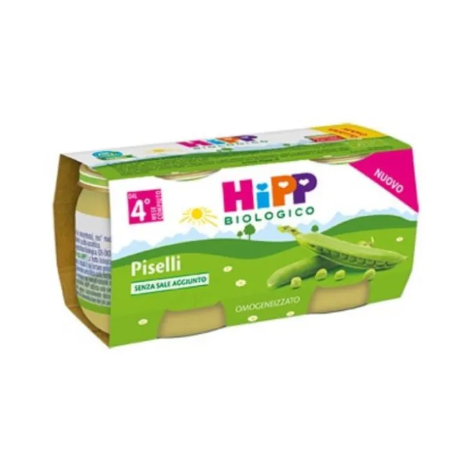 Hipp Omogeneizzato Piselli 80G 2 Pezzi Verdure