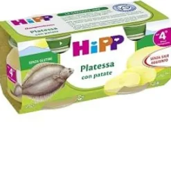 Hipp Omogeneizzato Platessa Con Patate 2X80 G Pesce