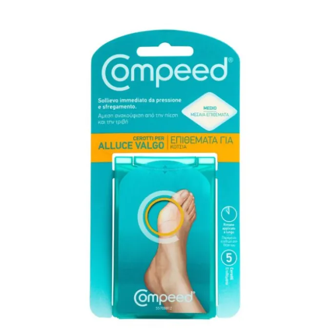 Hra Compeed Cerotti Per Alluce Valgo 5 Pezzi Dolore Piede