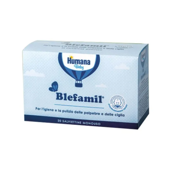 Humana Blefamil Plus 20 Salviettine Monouso Occhi Secchi