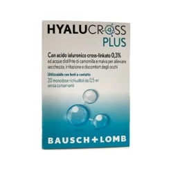 Hyalucross Plus Soluzione 20 Flaconcini Da 0.5Ml Occhi Secchi