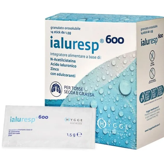 Ialuresp 600 Granulato Orosolubile 14 Stick
