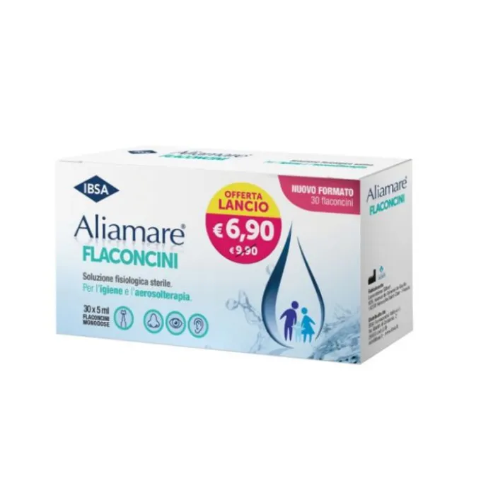 Ibsa Aliamare Soluzione Fisiologica Bambini E Adulti 30 Flaconcini Da 5Ml