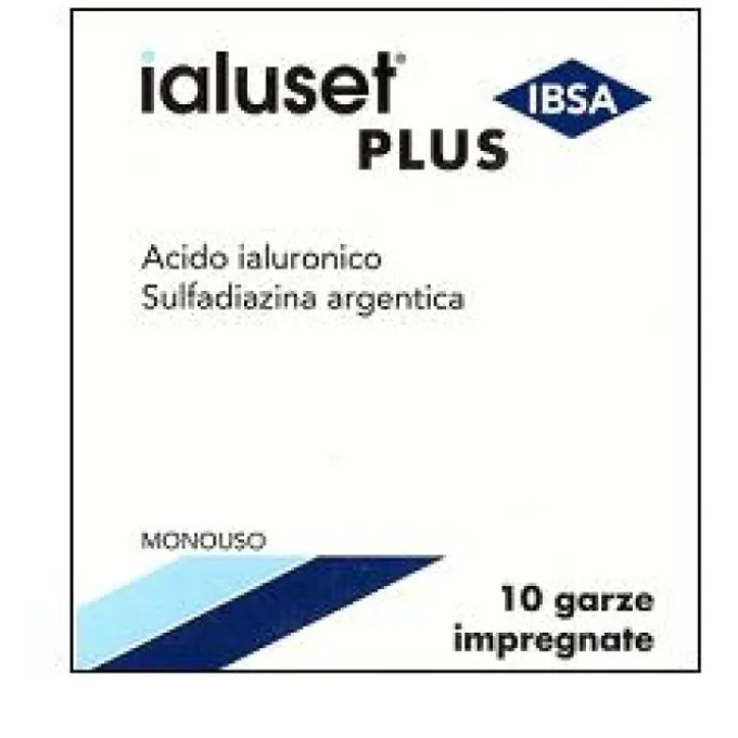 Ibsa Ialuset Garze Sterili Impregnate 10X10 Cm 10 Pezzi Medicazione Avanzata