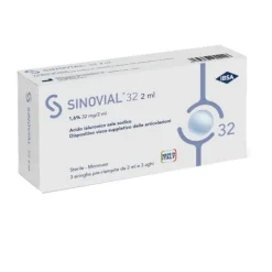 Ibsa Sinovial 32 2Ml Siringa Intra Articolare Con Acido Ialuronico 3 Pezzi