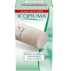 Icopiuma Benda Elastica Universale In Cotone Cm 8X4,5 M Bende Elastiche Universali
