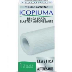 Icopiuma Benda Garza Elastica Autofissante Cm 10X4 M Bende Elastiche Autofissanti