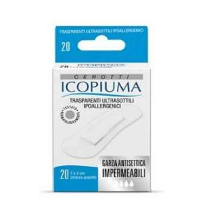 Icopiuma Cerotti Trasparenti Misura Grande 20 Pezzi