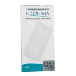 Icopiuma Compresse Di Garza Adesiva Sterile In Tnt 10X7,5 Cm 5 Pezzi