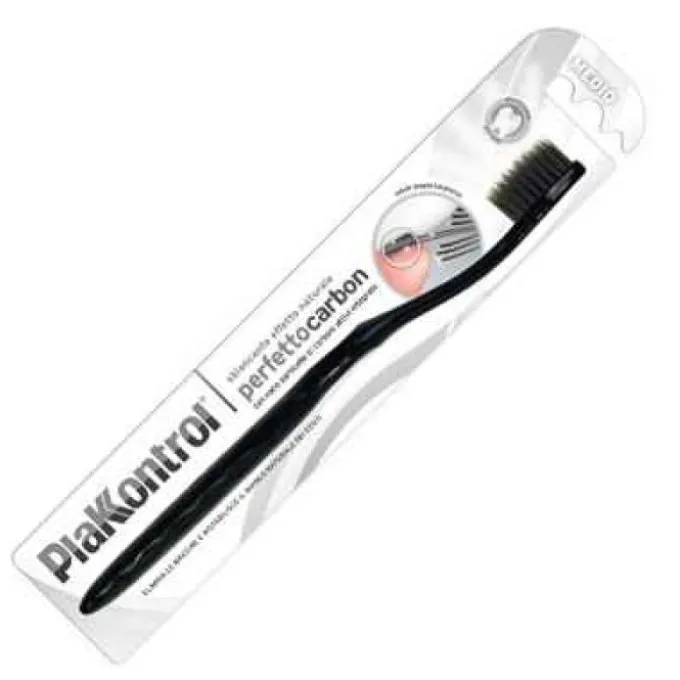 Ideco Plakkontrol Perfetto Carbon Spazzolino Con Setole Ad Azione Antimacchia