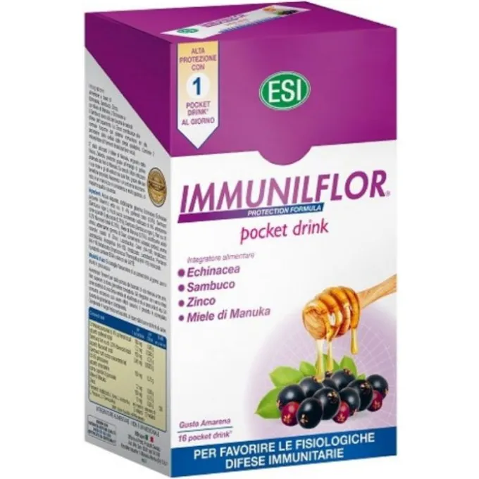 Immunoflor Immuniflor 16 Pocket Drink Immunostimolanti