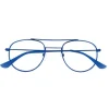 Industrie Ottiche Italiane Srl Occhiale Da Lettura Premontato Corpootto Metal Blu +2,00 Diottrie