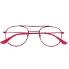 Industrie Ottiche Italiane Srl Occhiale Da Lettura Premontato Corpootto Metal Rosso +1,50 Diottrie