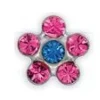 Inverness Med Sanico Inverness Orecchini Fiore Rosa/Zaffiro Gambo Titanio R804St