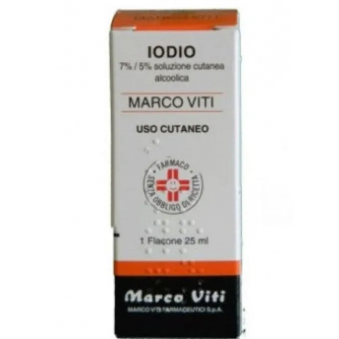 Iodio Soluzione Alcolica Cutanea Marco Viti 50Ml 7%+5%
