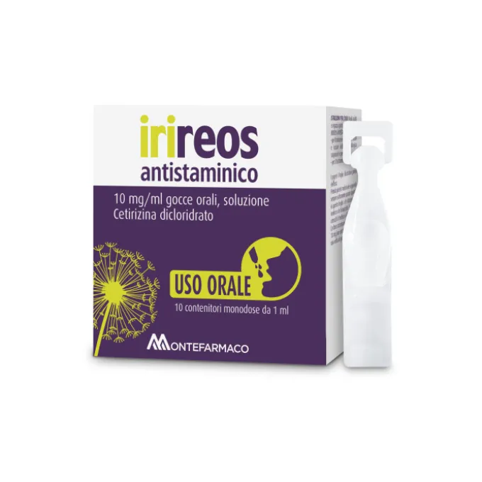 Irireos Antistaminico Orale Gtt 10 Cont Monod 1 Ml 10 Mg/Ml