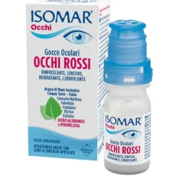 Isomar Occhi Rossi Gocce Oculari Acido Ialuronico 0,20% 10 Ml