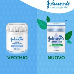 Johnson's Cotton Fioc 100% Cotone 100 Pezzi