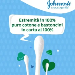 Johnson's Cotton Fioc 100% Cotone 100 Pezzi