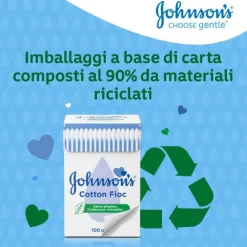 Johnson's Cotton Fioc 100% Cotone 100 Pezzi