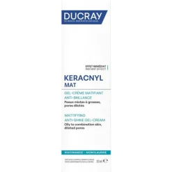 Keracnyl Mat Gel Crema Opacizzante Effetto Anti-Lucido Pellemista-Grassa Pori Dilatati 30 Ml
