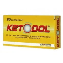 Ketodol 20Cpr 25Mg+200Mg