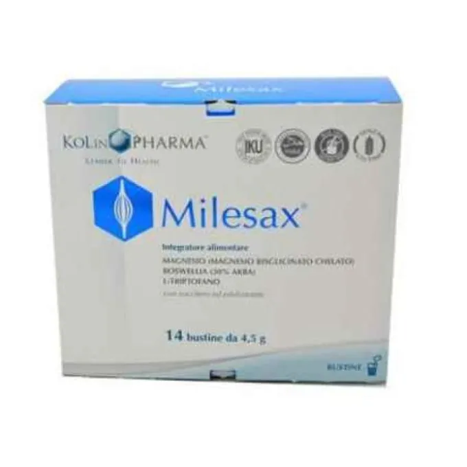 Kolinpharma Milesax Integratore Per Tensione Muscolare E Articolazioni 14 Bustine