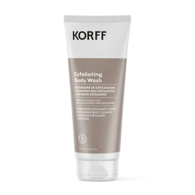 KORFF EXFOLIATING BODY WASH DETERGENTE ESFOLIANTE CORPO 2 IN 1 - TUBO 200ML