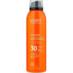 Korff Sun Secret Olio Spray Corpo E Capelli Spf 30 Protettivi/Autoabbronzanti