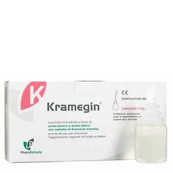 Kramegin Lavanda Vaginale 5 Flaconi Con Cannula Monouso 100 Ml