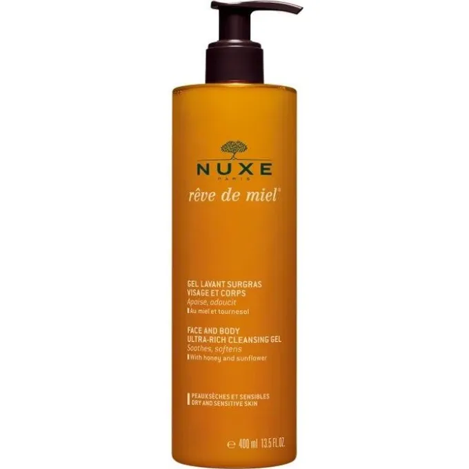 Laboratoire Nuxe Ràªve De Miel Gel Doccia Viso E Corpo Pelle Secca 400 Ml