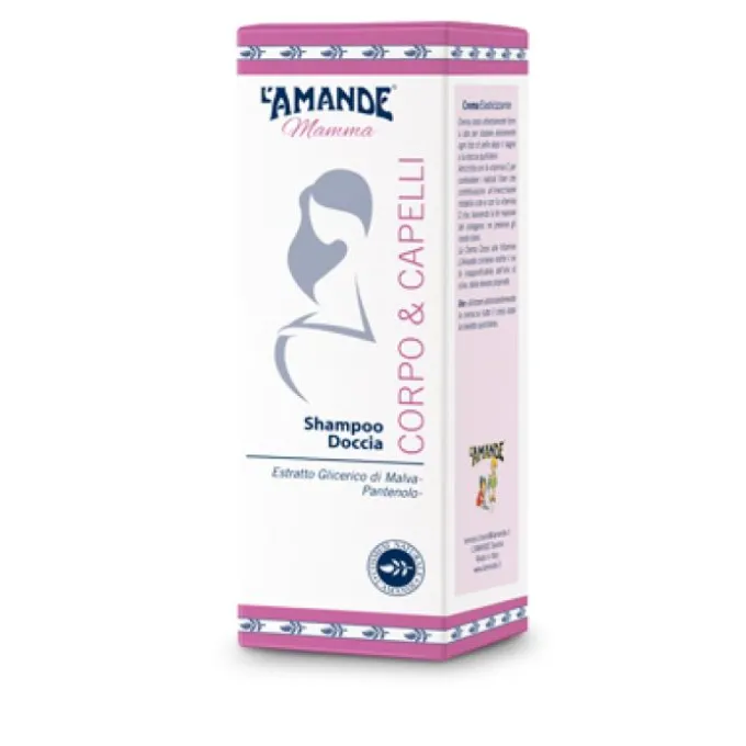 L'amande Mamma Doccia Shampoo Corpo E Capelli 250 Ml Detersione Pelle Normale