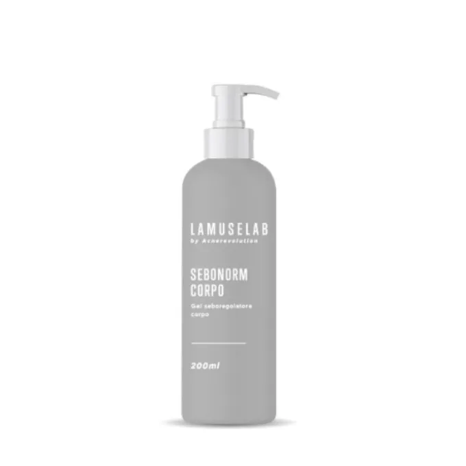 Lamuselab Sebonorm Gel Seboregolatore Corpo 200 Ml Idratanti Viso Pelle Grassa